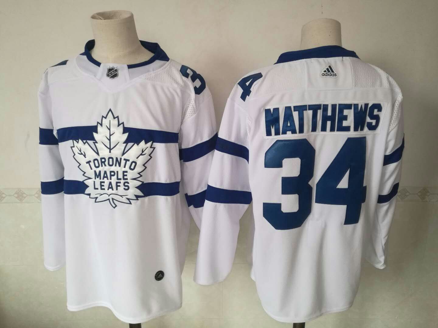 Men Toronto Maple Leafs #34 Auston Matthews White Adidas AD NHL Jerseys->toronto maple leafs->NHL Jersey